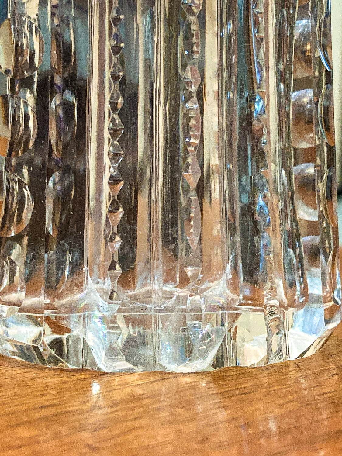 Antique Baccarat Hand Cut Crystal Sterling Silver Lid 1900 Perfume Scent Bottle