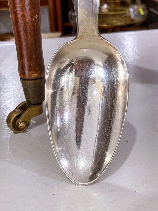 Antique 1826 Thomas Wallis English Sterling Silver Stuffing Spoon