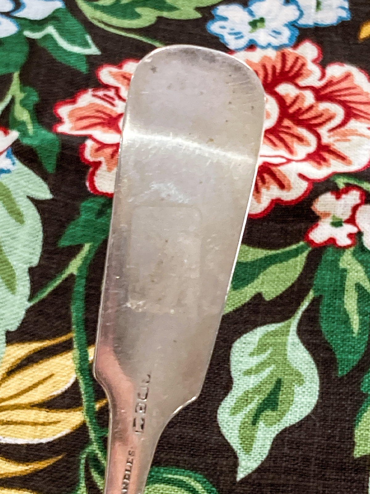 Antique 19th Century Chandless Coin Silver Engraved Serving Spoon