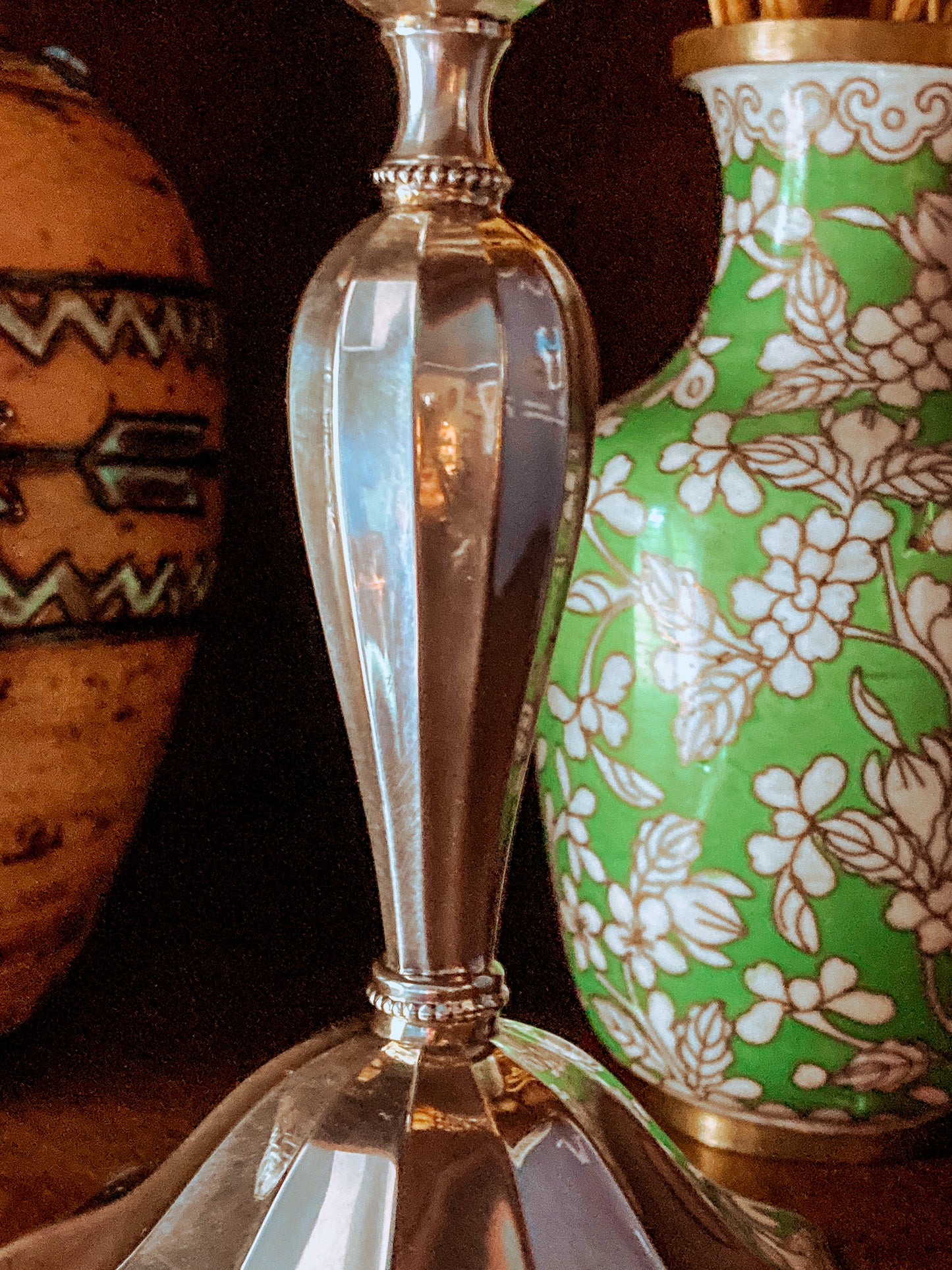 Elegant Vintage 1956 Finnish Sterling Silver Monogramed Candlestick