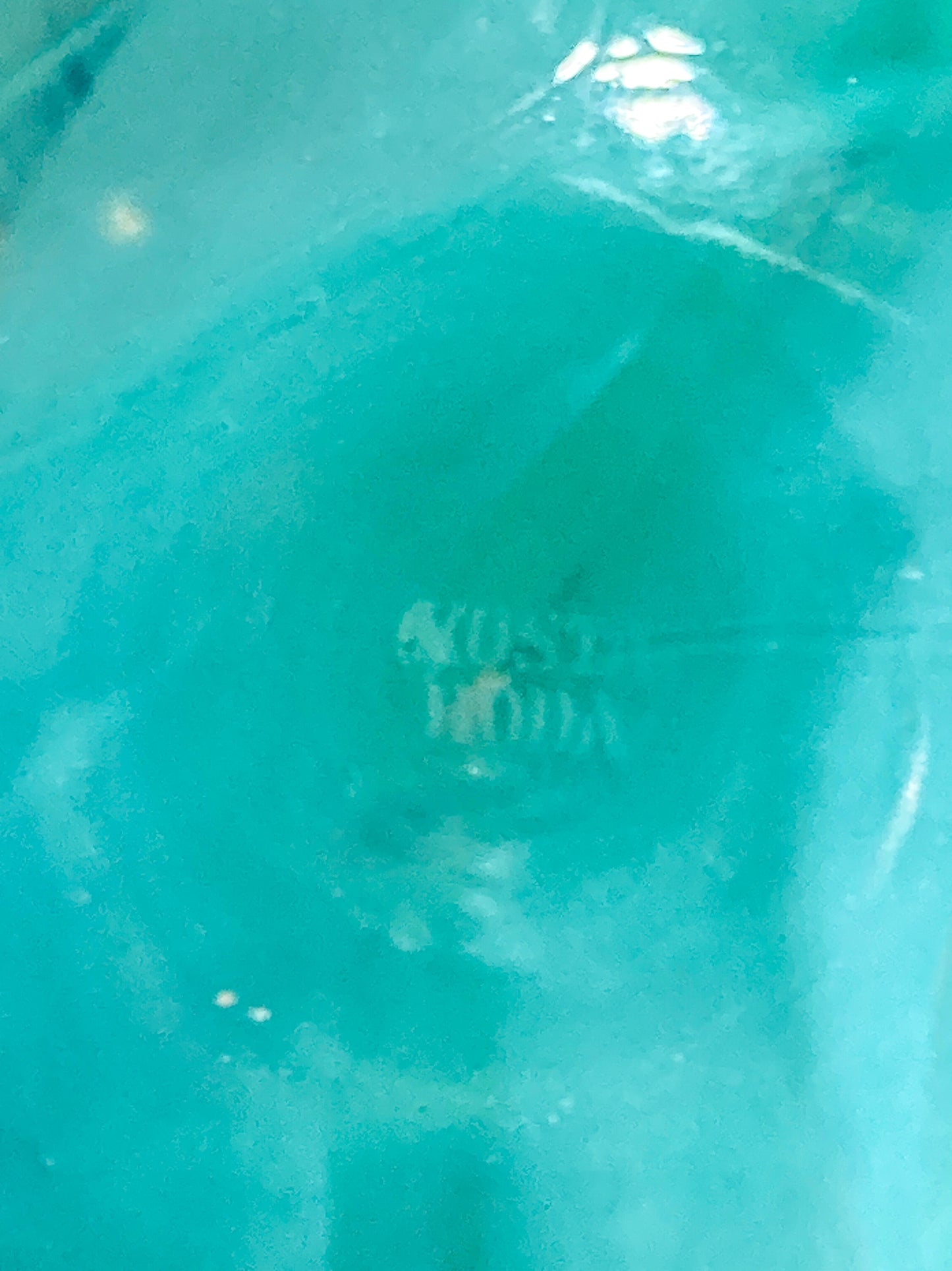 Kosta Boda 2000 Atoll Anna Ehrner Green Swirl Clear Candle Holder Bowl