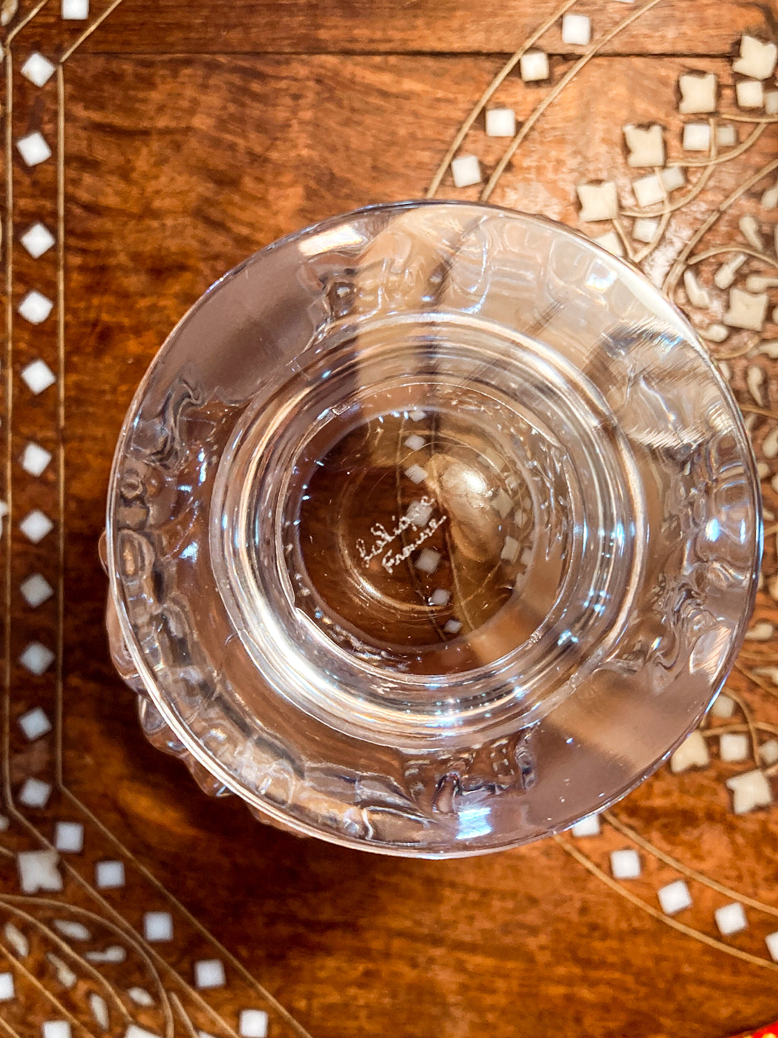 Lalique Clear Frosted Crystal Acanthus Leaf St. Cloud Flared Footed Vase