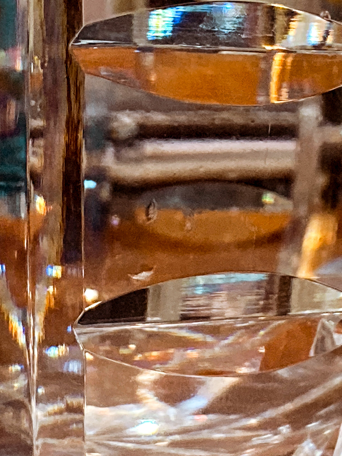 Stunning Vintage Clear Crystal Cut Teardrop Fluted Waterford Vase