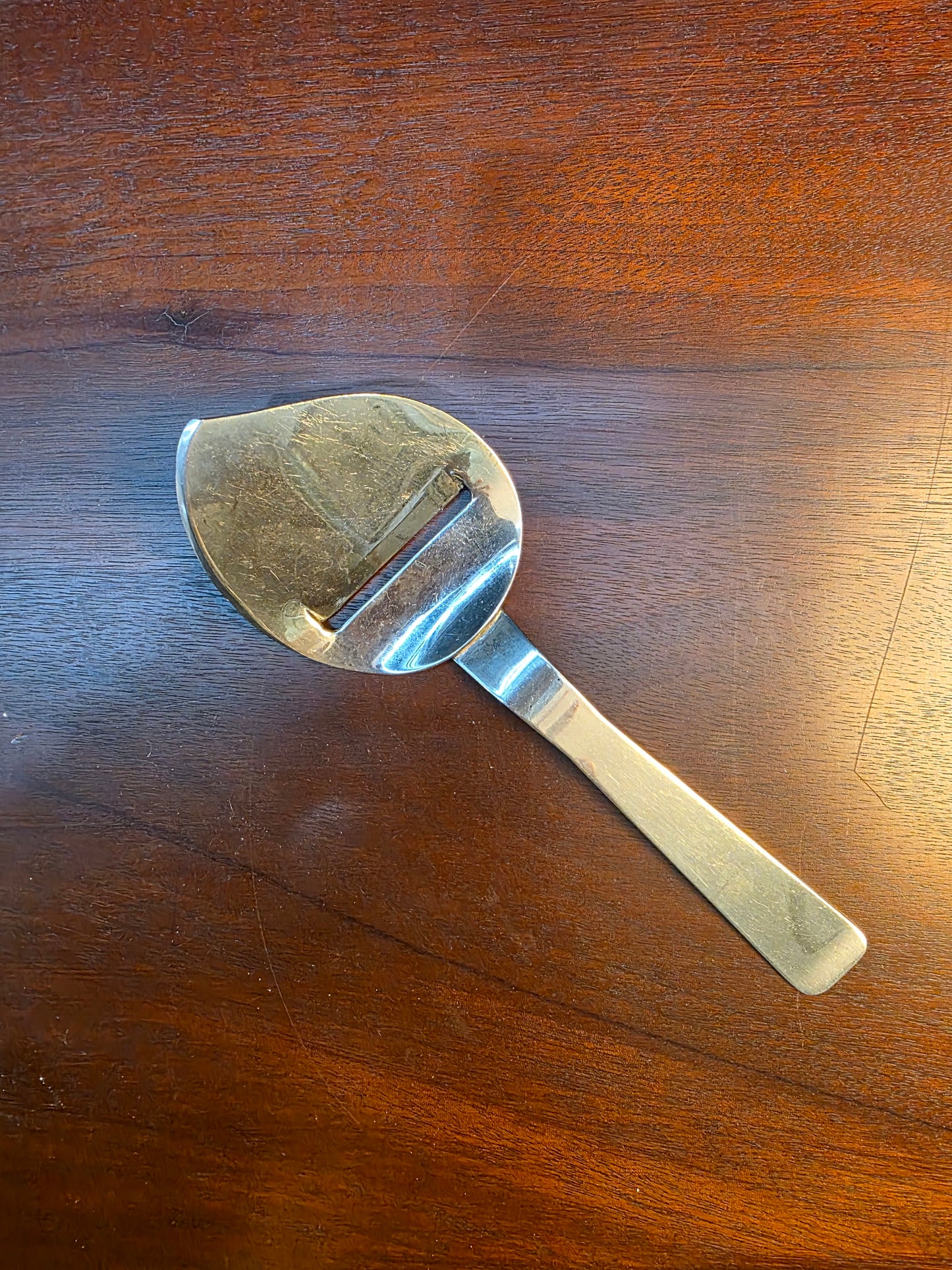 Vintage MCM Napier Silver Plated Cheese Planer Slicer Knife Server Utensil