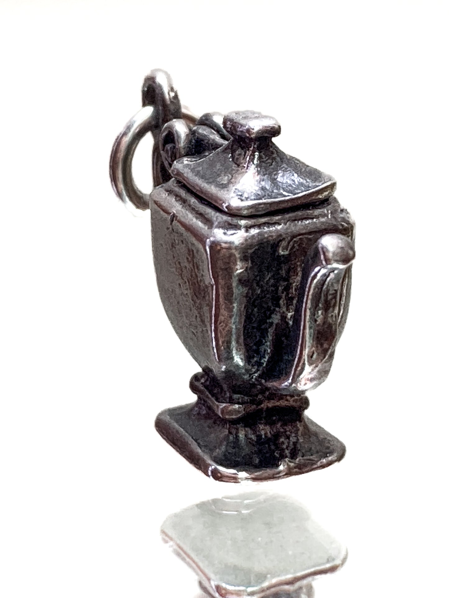 Vintage Sterling Silver Miniature Lidded Teapot Kettle Charm Jewelry