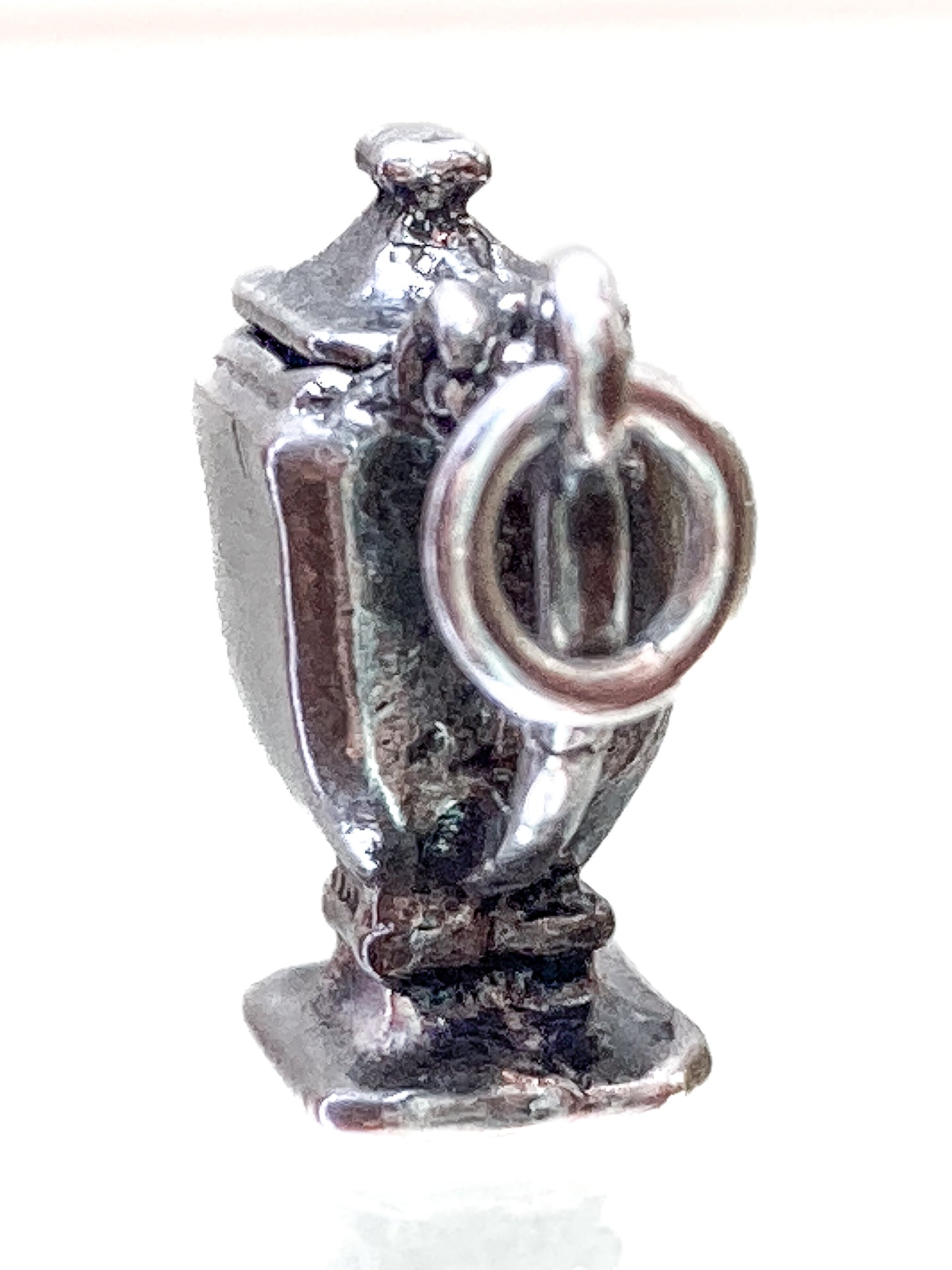 Vintage Sterling Silver Miniature Lidded Teapot Kettle Charm Jewelry