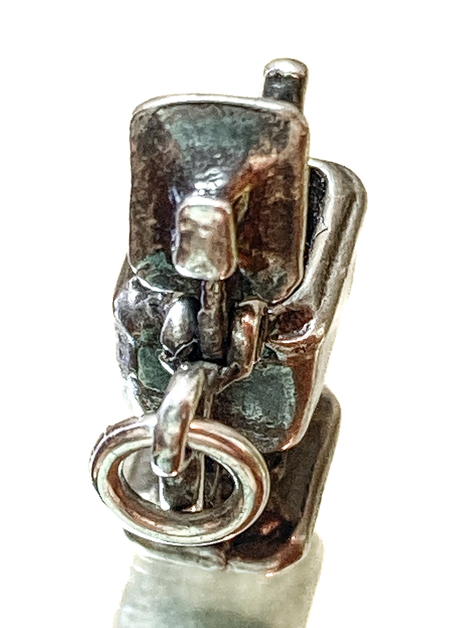 Vintage Sterling Silver Miniature Lidded Teapot Kettle Charm Jewelry