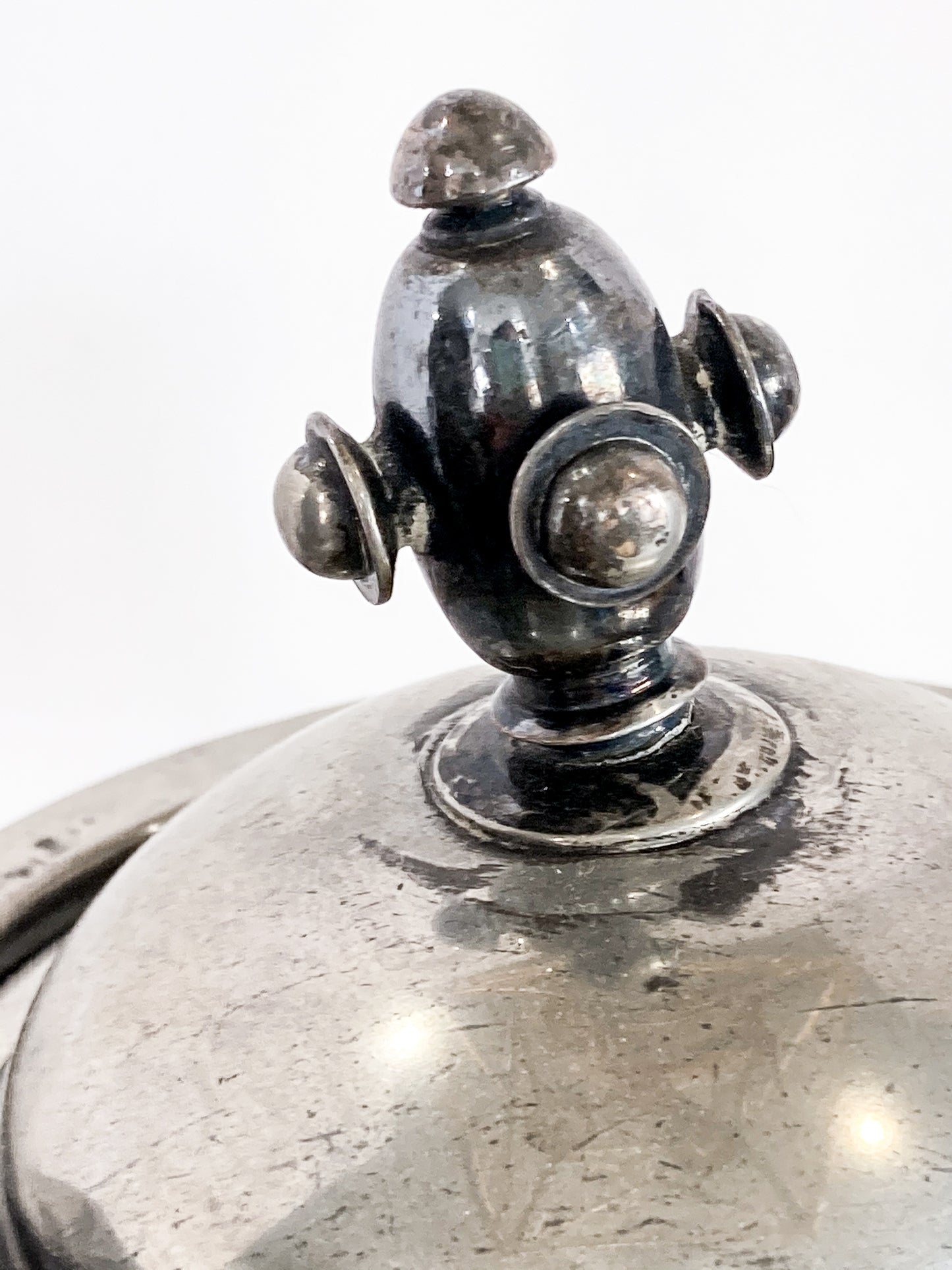 Beautiful Antique C1870 Silver Plated Cold Water Meriden Tankard Pitcher Close Up Topper