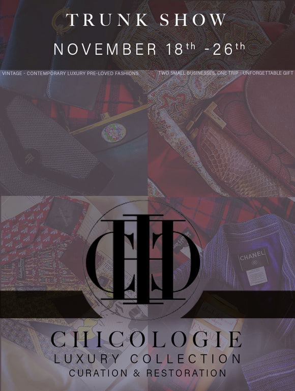 Designer Trunk Show by Chicologie | November 18th - 26th