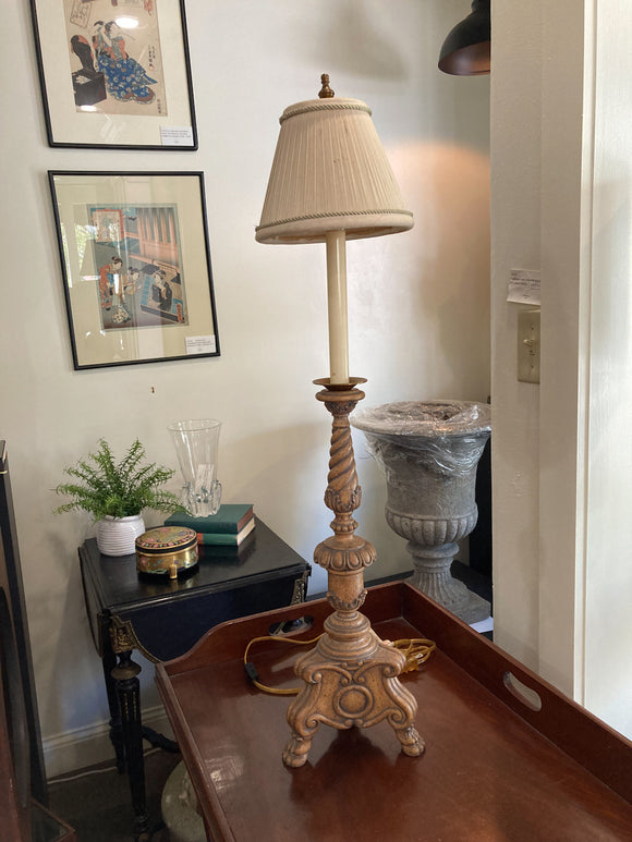 Tall Maitland Smith Candlestick Table Lamp