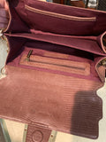 BCBG Max Azria Faux Snakeskin Clutch Shoulderbag Handbag Purse
