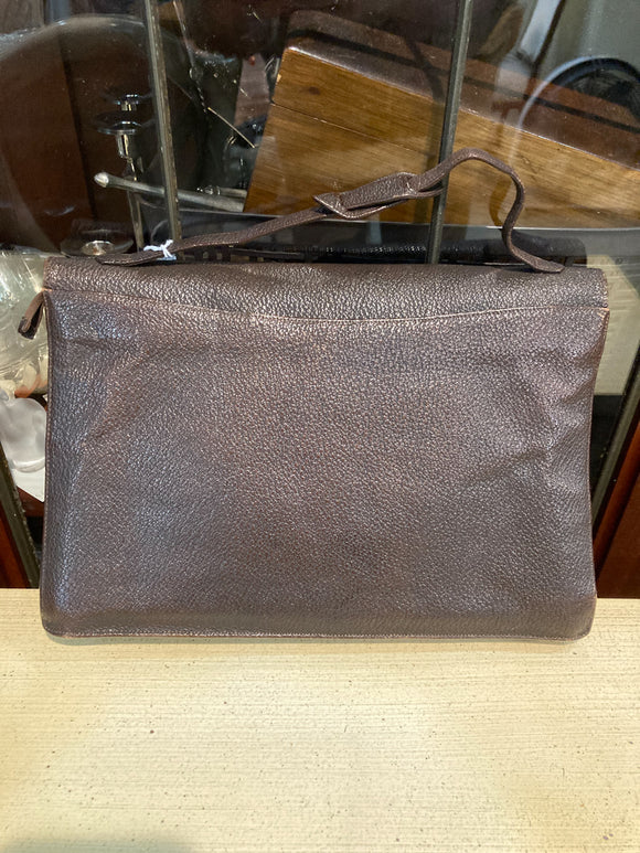 Vintage Pebble Brown Leather HB Marcraft Pocketbook Purse Clutch