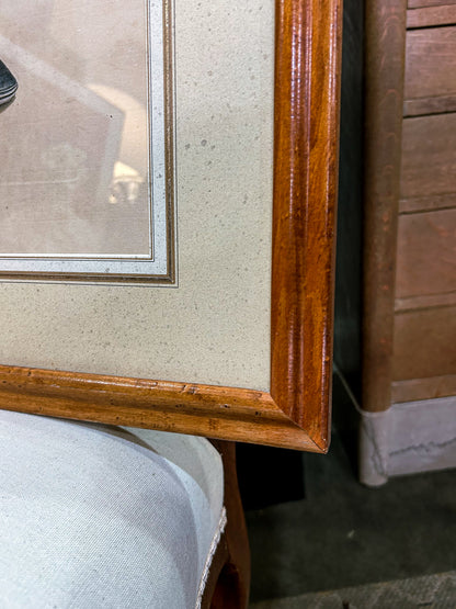 18th Century Mark Catesby (1679-1749) Hand Colored Tail Fish Framed Engraving