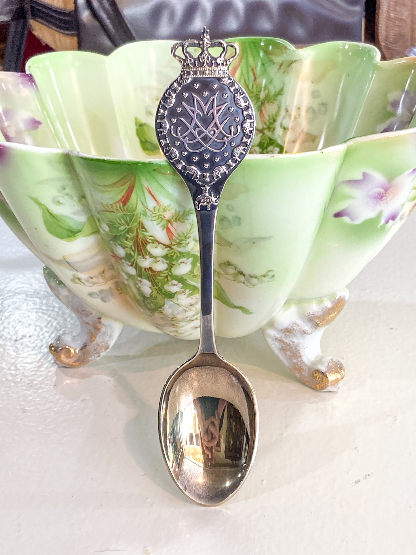 1992 Peter Hertz Danish Sterling Silver Wedding Anniversary Commemorative Spoon
