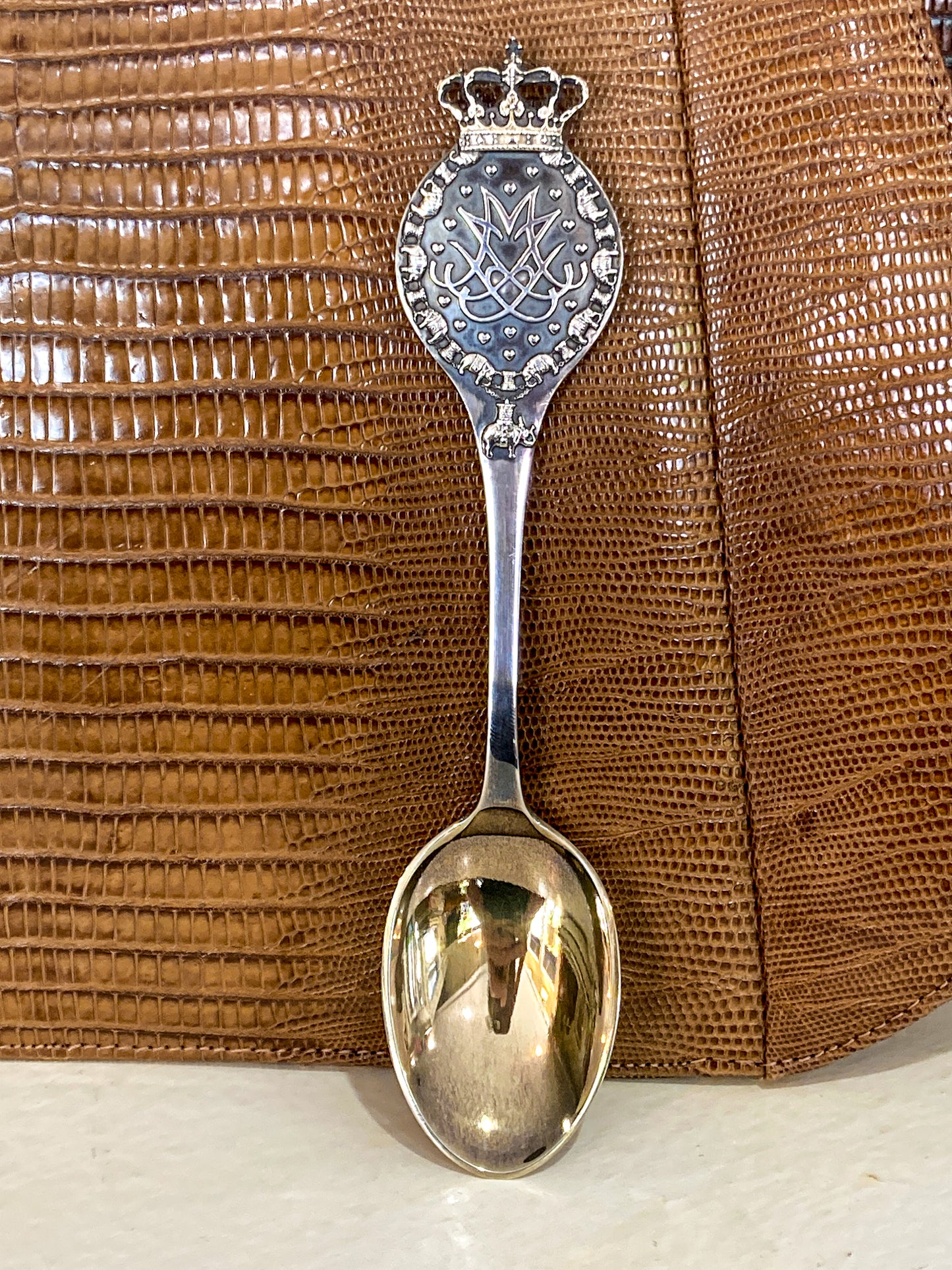 1992 Peter Hertz Danish Sterling Silver Wedding Anniversary Commemorative Spoon