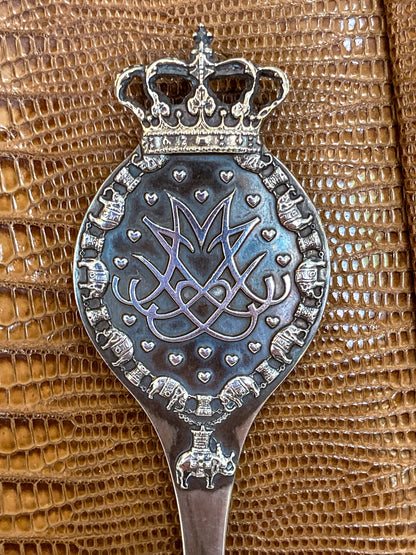 1992 Peter Hertz Danish Sterling Silver Wedding Anniversary Commemorative Spoon