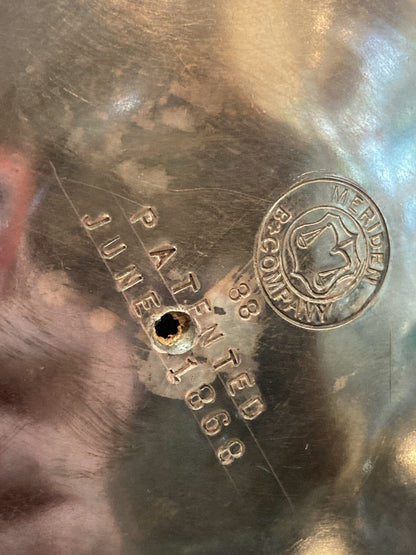 Beautiful Antique C1870 Silver Plated Cold Water Meriden Tankard Pitcher