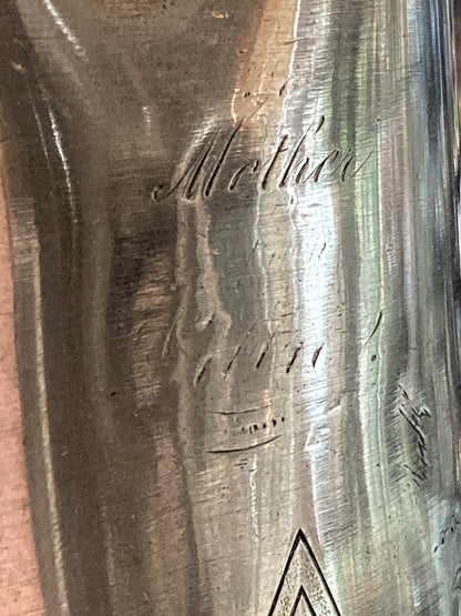 Beautiful Antique C1870 Silver Plated Cold Water Meriden Tankard Pitcher