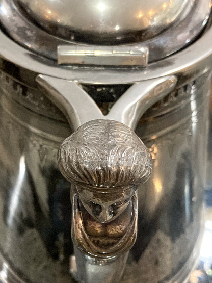Beautiful Antique C1870 Silver Plated Cold Water Meriden Tankard Pitcher