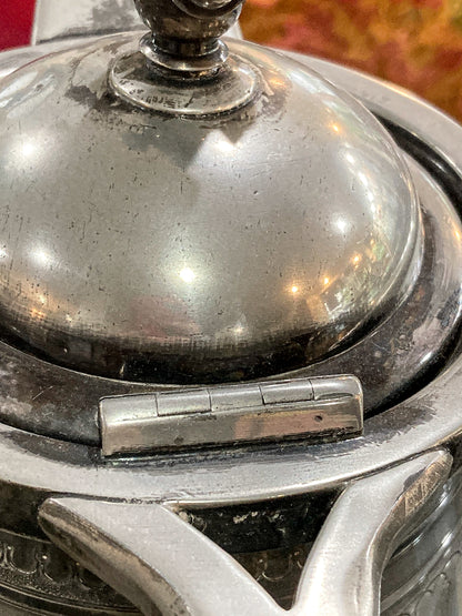 Beautiful Antique C1870 Silver Plated Cold Water Meriden Tankard Pitcher