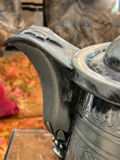 Beautiful Antique C1870 Silver Plated Cold Water Meriden Tankard Pitcher