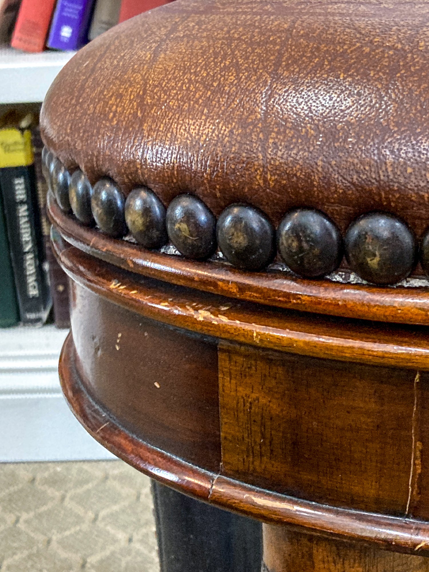19th Century Reproduction Theodore Alexander Can-Can Adjustable Piano Stool