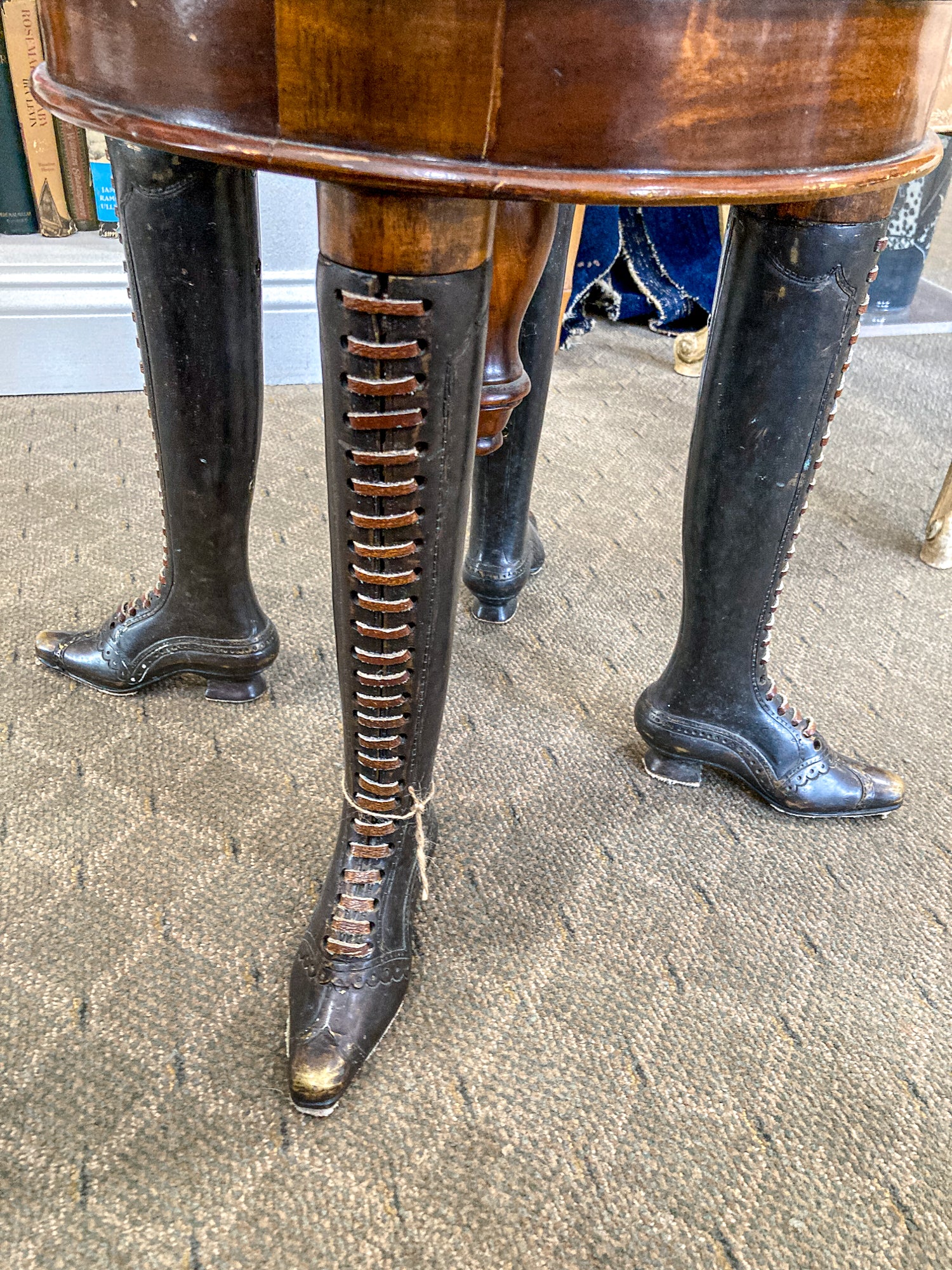 19th Century Reproduction Theodore Alexander Can-Can Adjustable Piano Stool