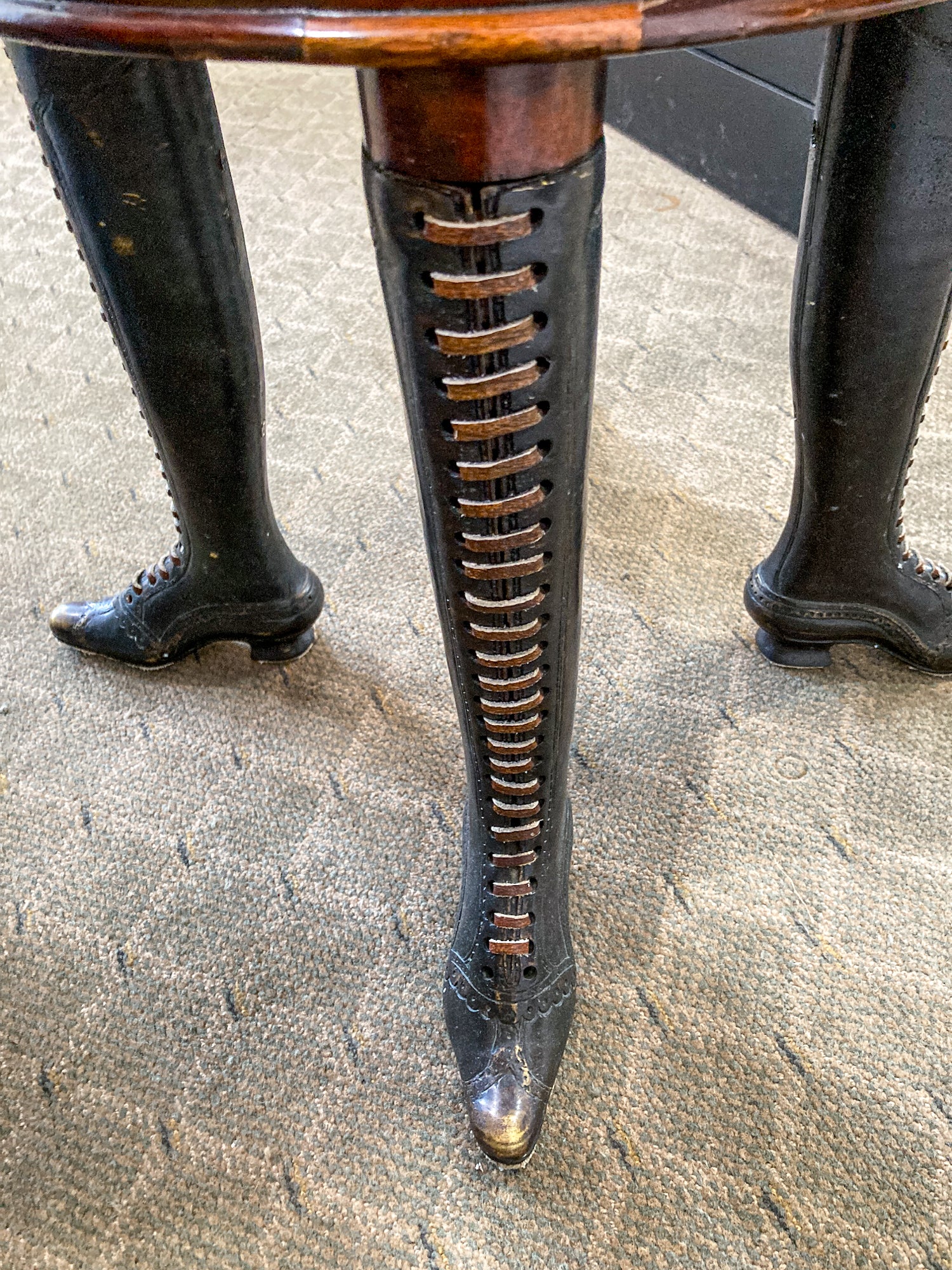 19th Century Reproduction Theodore Alexander Can-Can Adjustable Piano Stool
