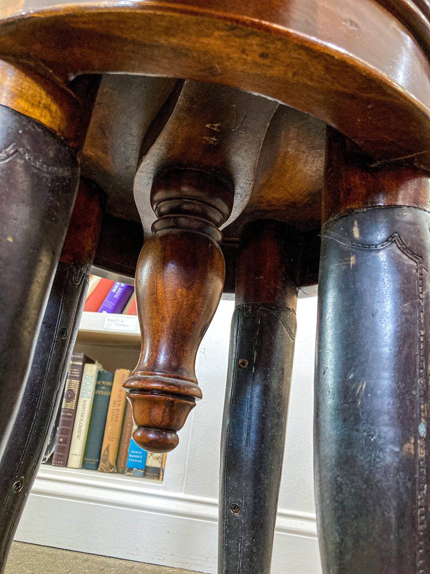 19th Century Reproduction Theodore Alexander Can-Can Adjustable Piano Stool