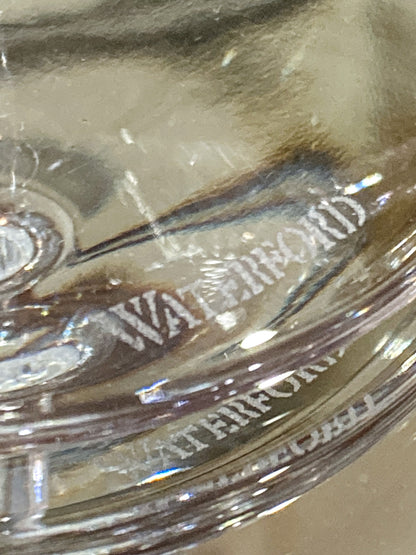 Waterford Clear Crystal 100 Years Times Square Tapered Champagne Flutes Pair