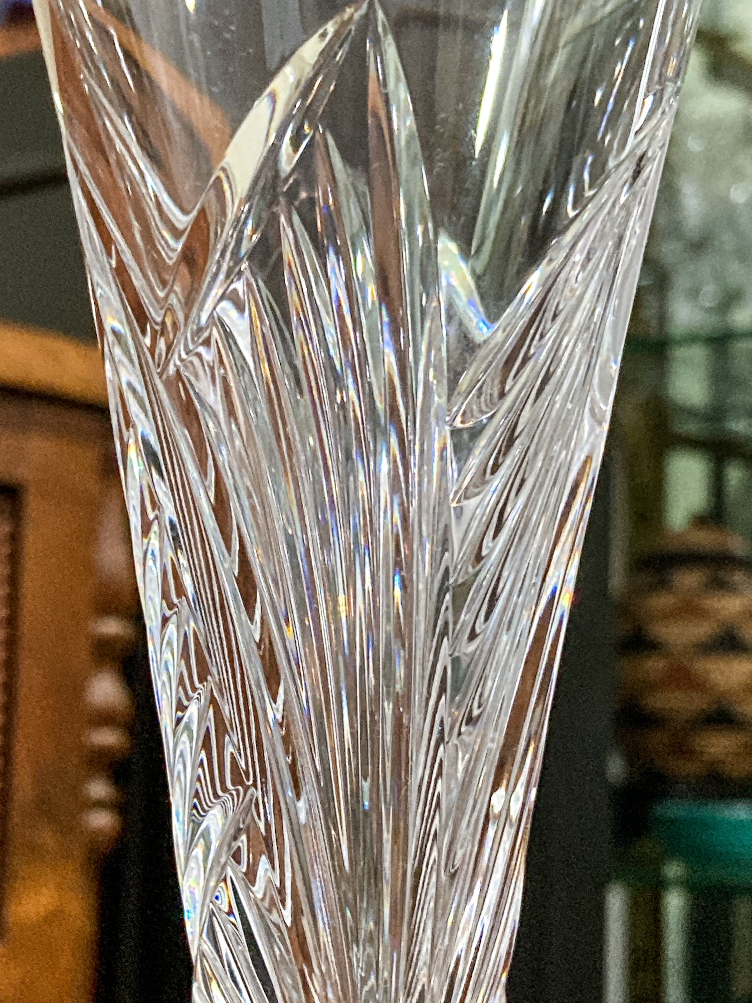 Waterford Clear Crystal 100 Years Times Square Tapered Champagne Flutes Pair