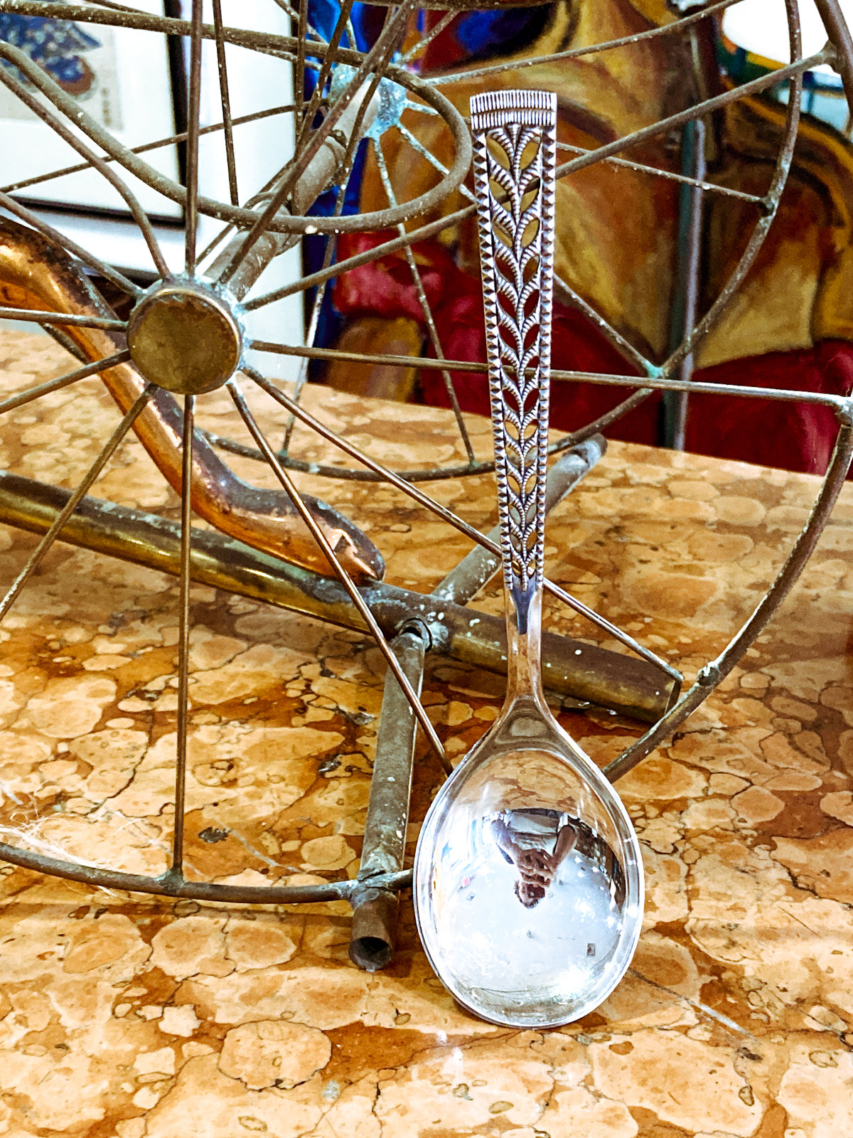 20th Century Nils Hansen Norway Juvel Sterling Silver Sugar Spoon