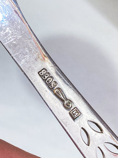 20th Century Nils Hansen Norway Juvel Sterling Silver Sugar Spoon
