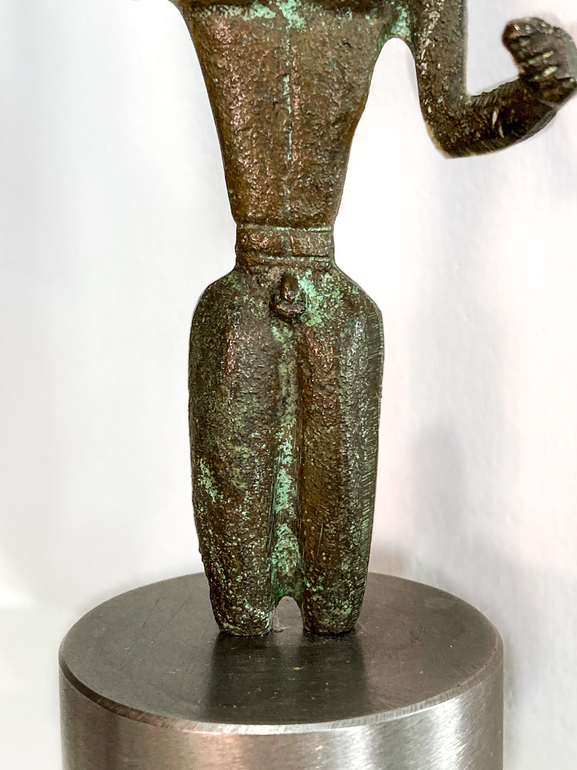 Ancient Greek Mantiklos Apollo Bronze Reproduction Sculpture Art Decor