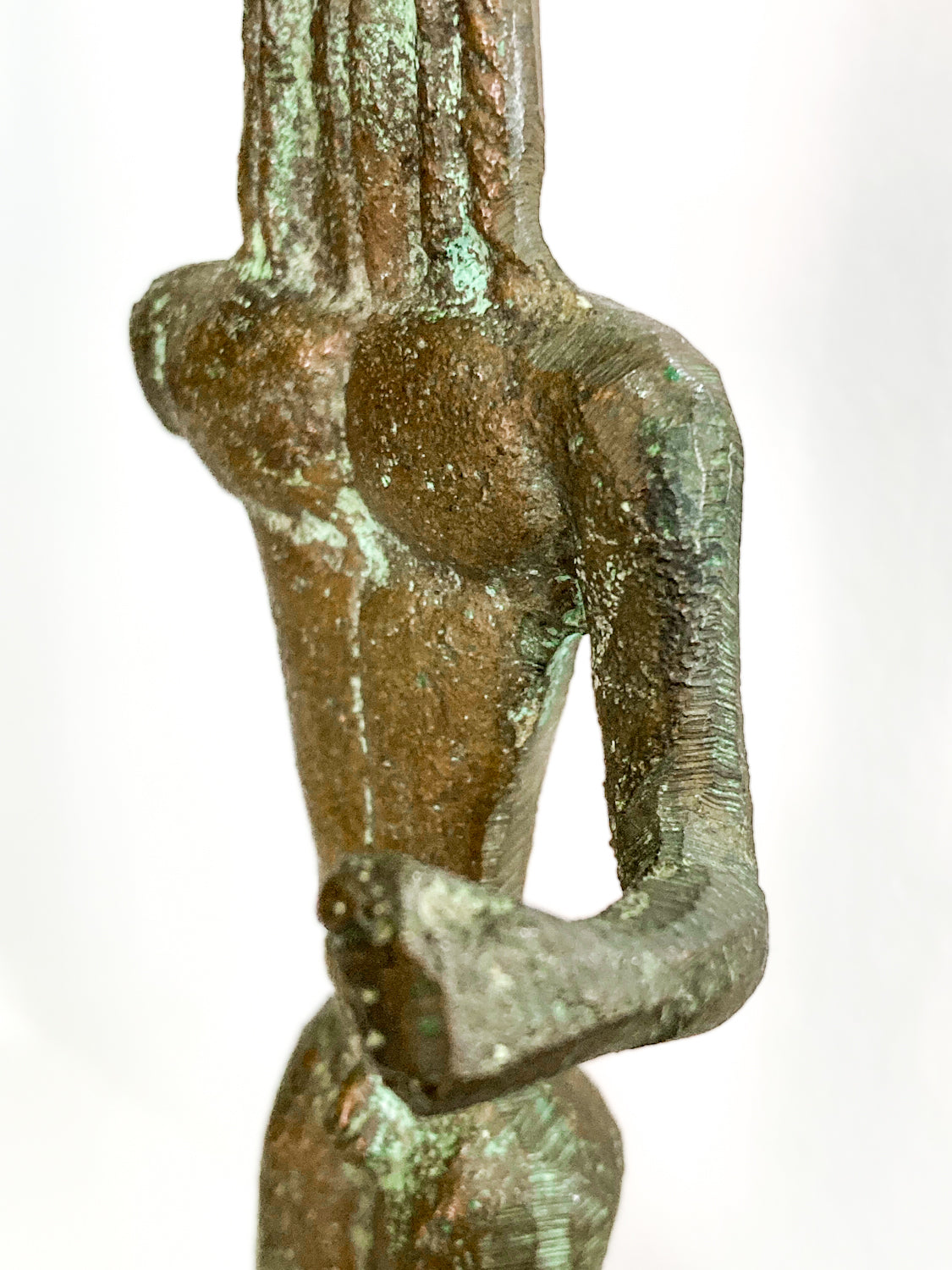 Ancient Greek Mantiklos Apollo Bronze Reproduction Sculpture Art Decor