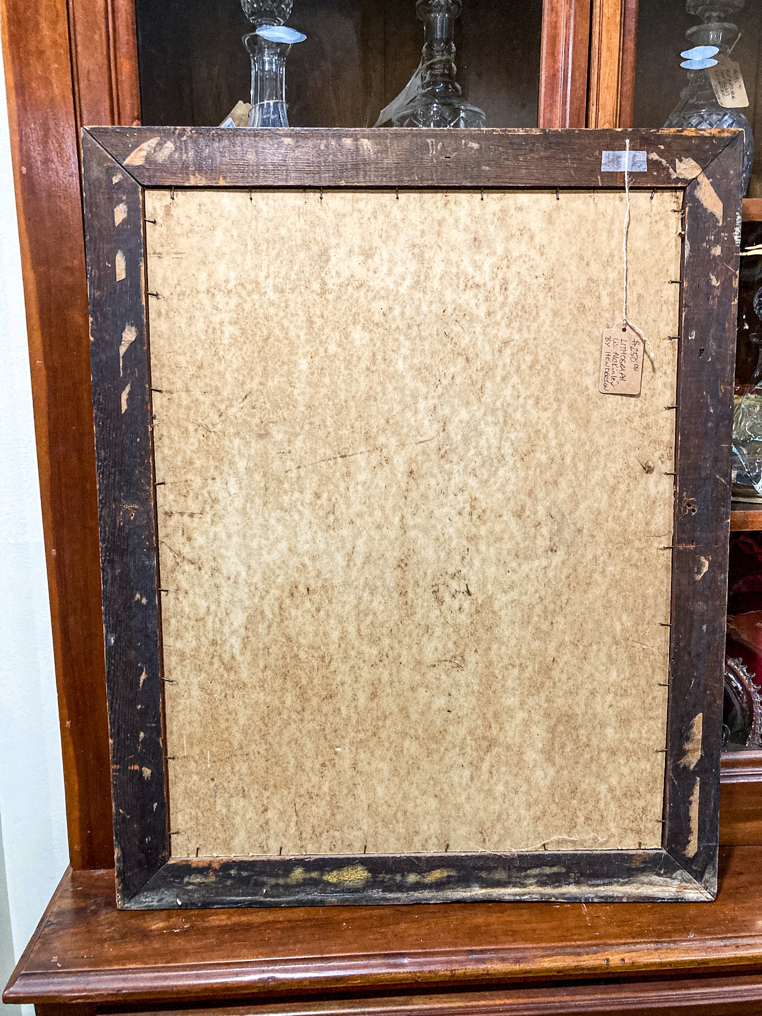 Antique 1800's President Mckinley Campaign Portrait Framed Lithograph