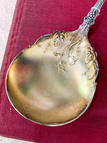 Antique 1847 Rogers Brothers Triple Silver-Plated Gold Washed Berry Spoon