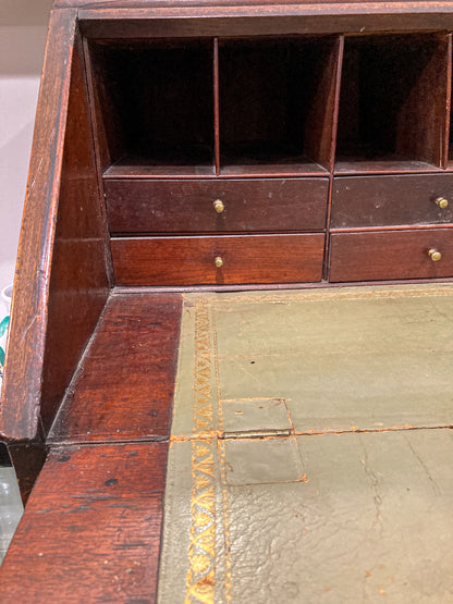 Antique 18th Century English Mahogany Slant Front Dresser Writing Desk