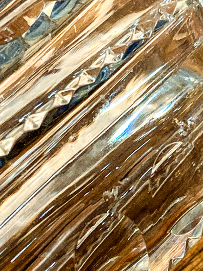 Antique Baccarat Hand Cut Crystal Sterling Silver Lid 1900 Perfume Scent Bottle