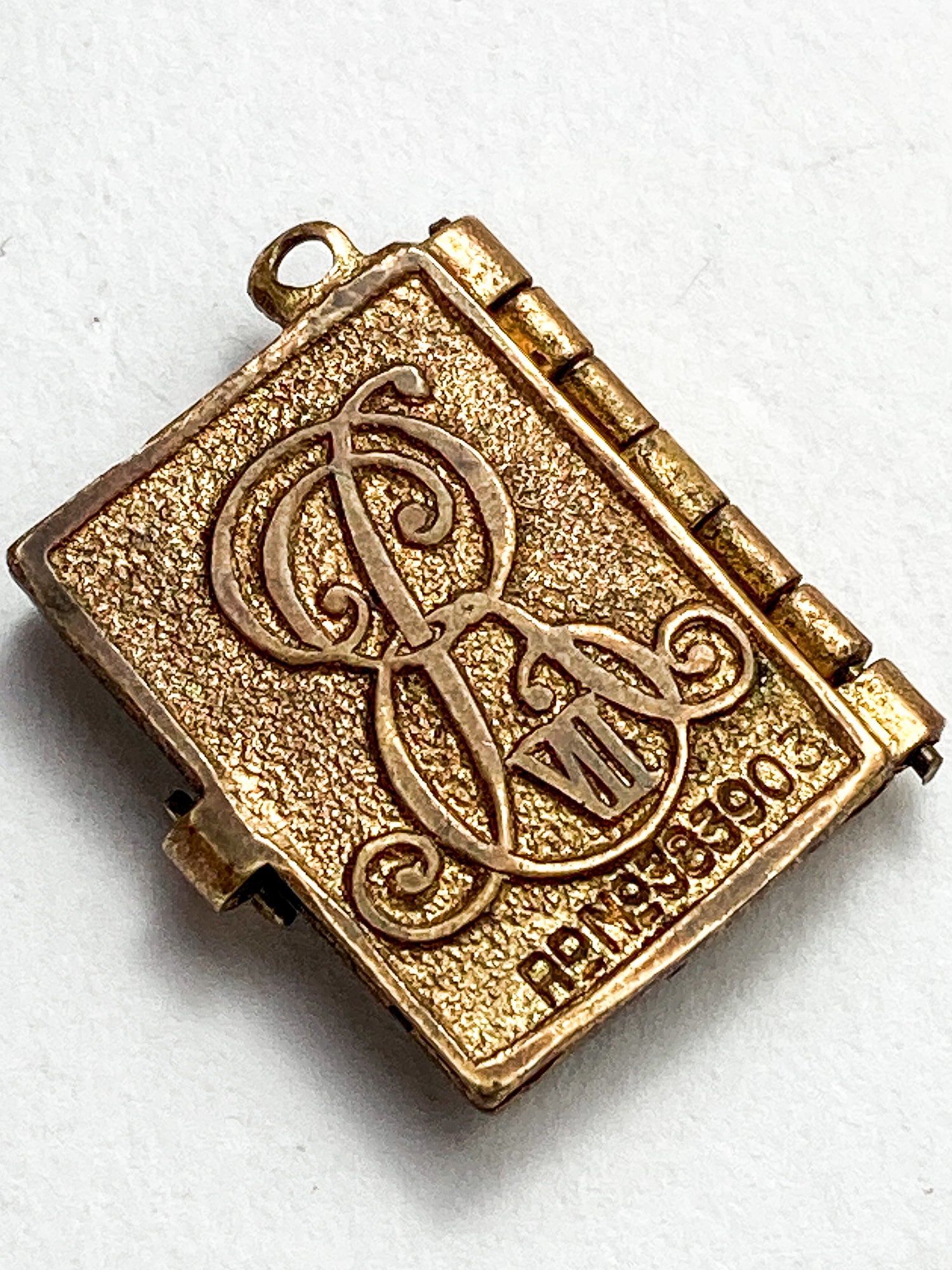 Antique 1902 King Edward VII Coronation Miniature Commemorative Photograph Book Charm Pendant