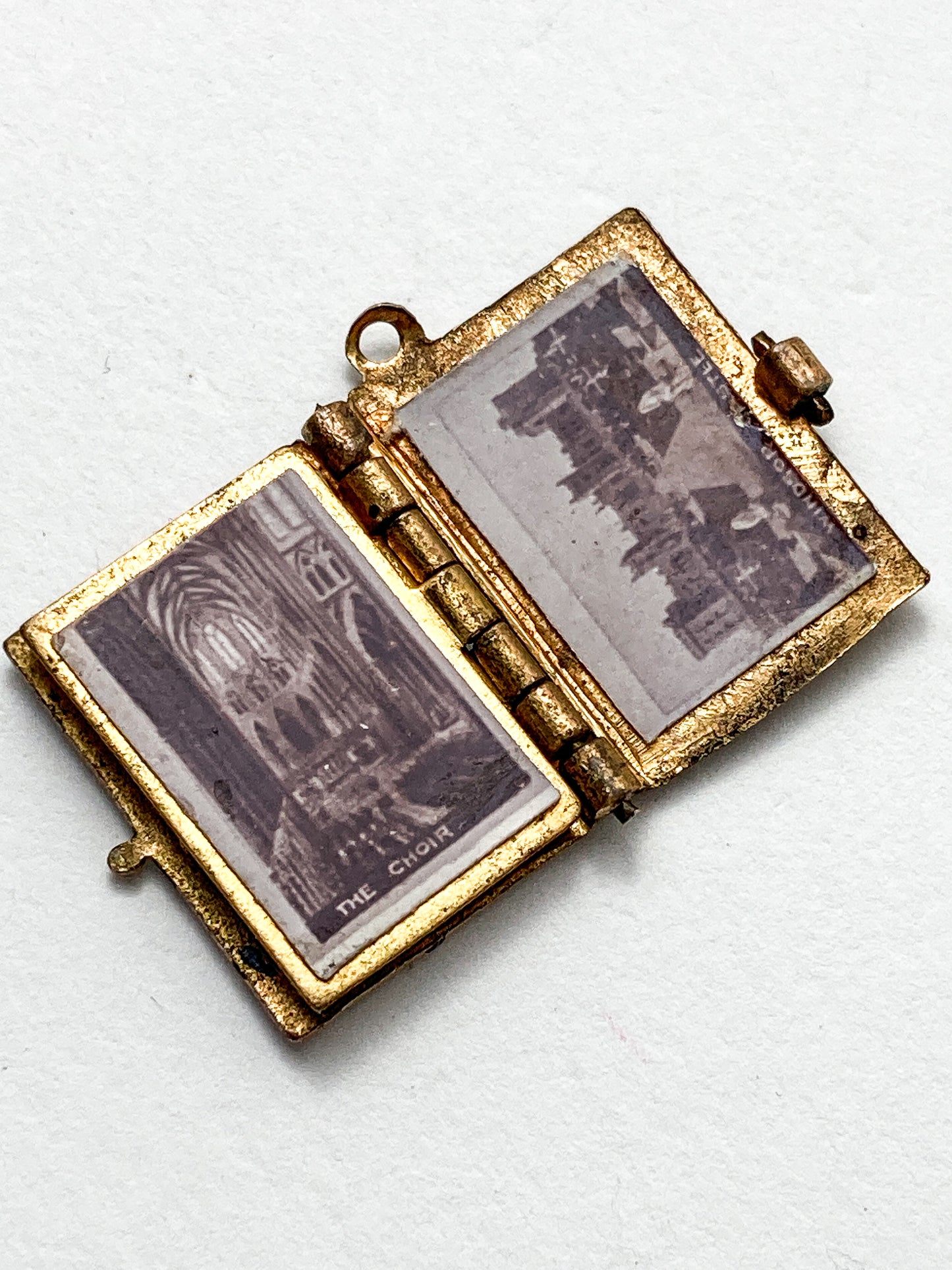 Antique 1902 King Edward VII Coronation Miniature Commemorative Photograph Book Charm Pendant