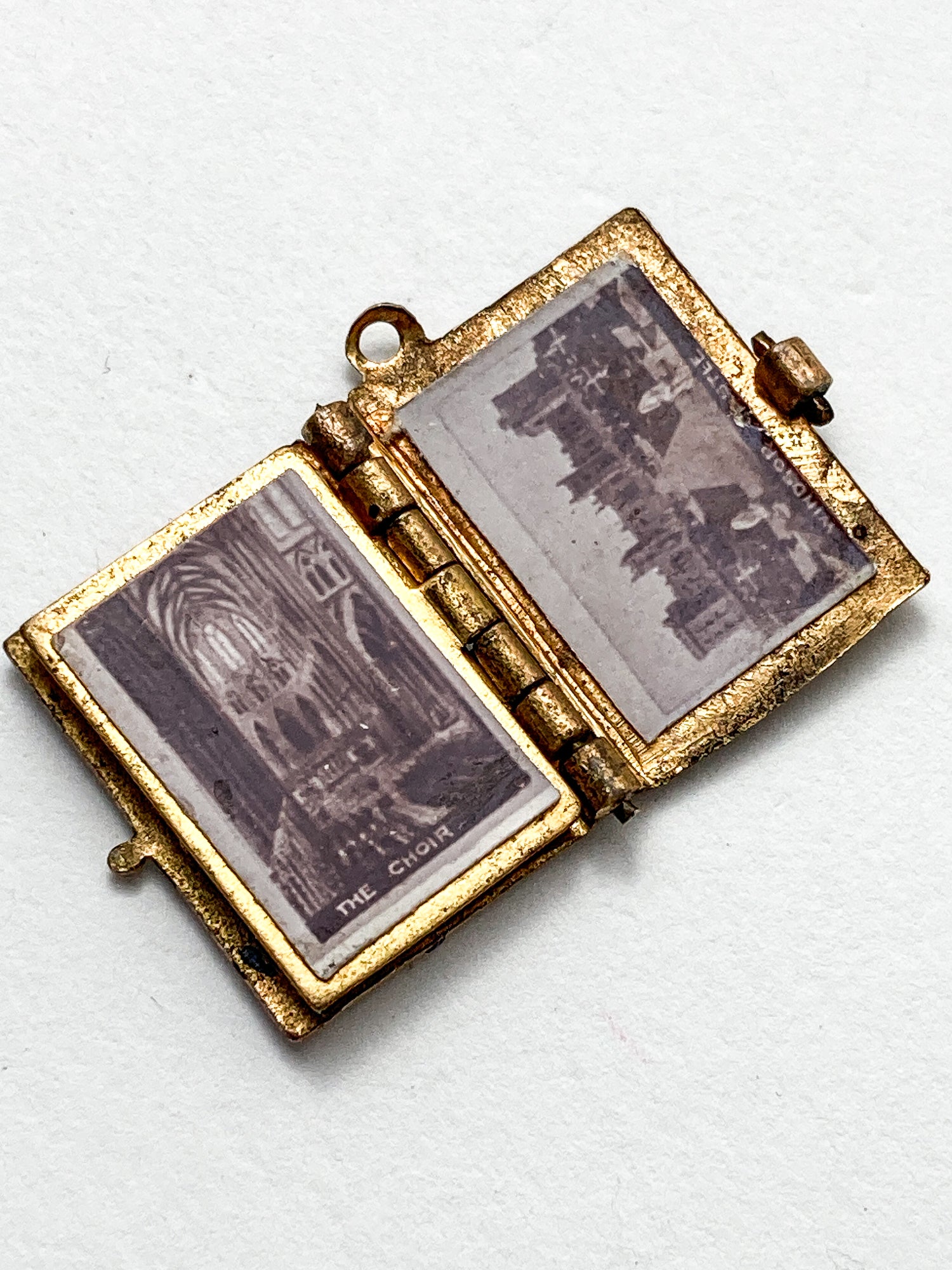 Antique 1902 King Edward VII Coronation Miniature Commemorative Photograph Book Charm Pendant