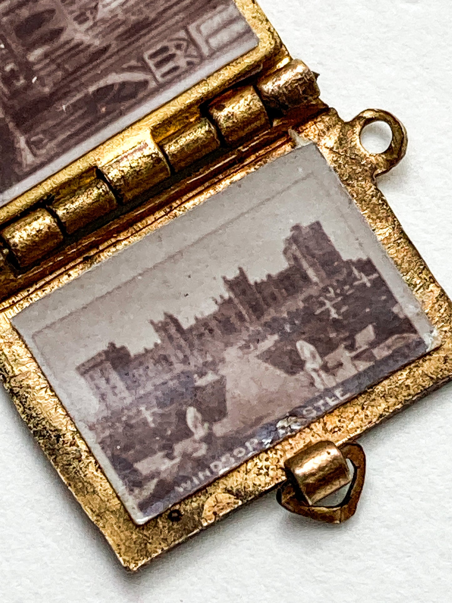 Antique 1902 King Edward VII Coronation Miniature Commemorative Photograph Book Charm Pendant