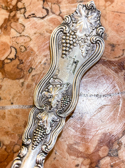 Antique 1906 American Silver Co. "Moselle" Silver Plated Fork Spoon Salad Set