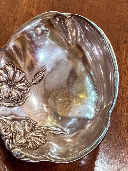 Antique Silver Plate Gloria Lily Pattern Art Nouveau WM A Rogers Punch Ladle
