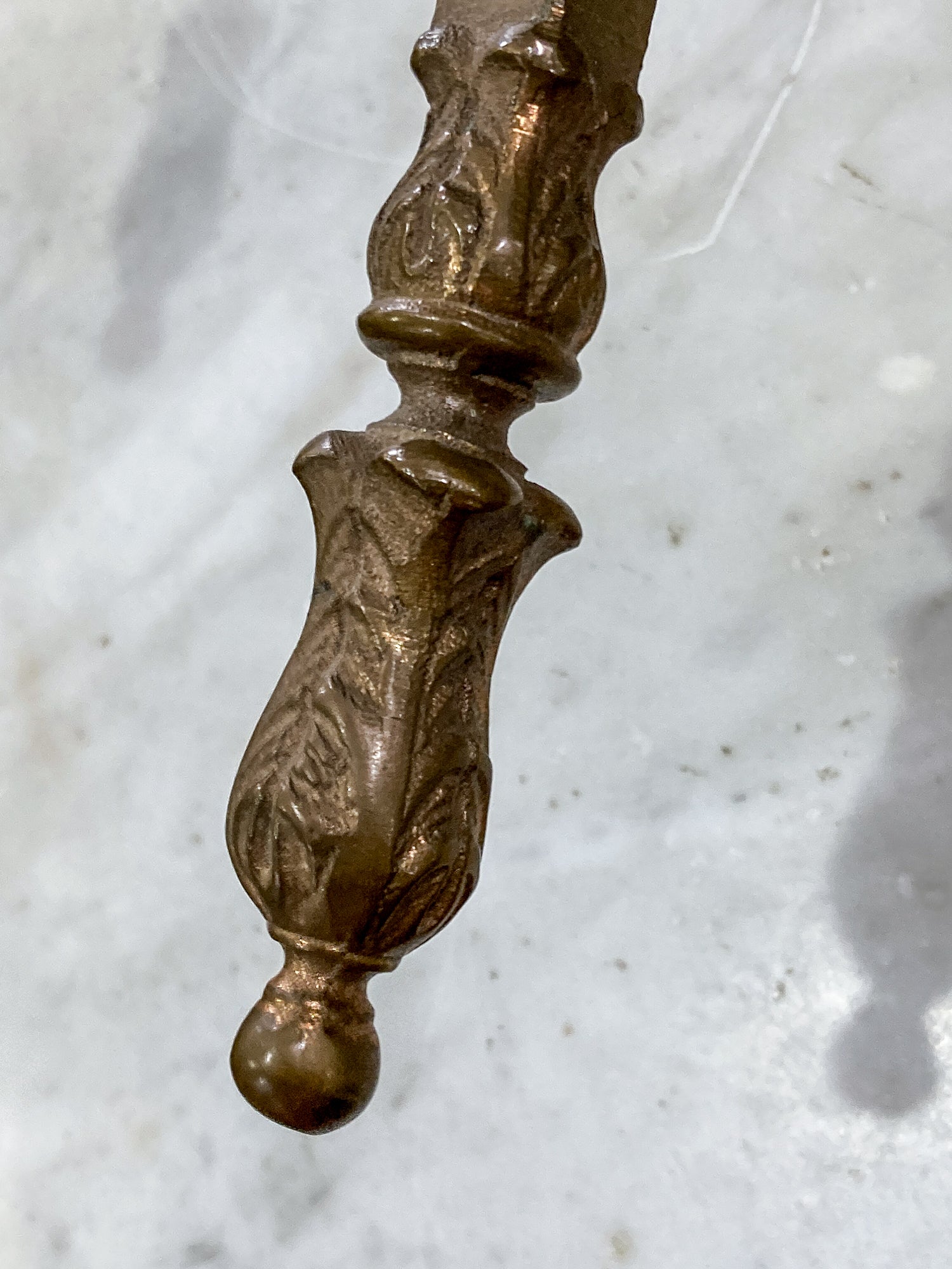 Antique 1920s Medieval Influence Bronze Wall Single Light Sconce Pair