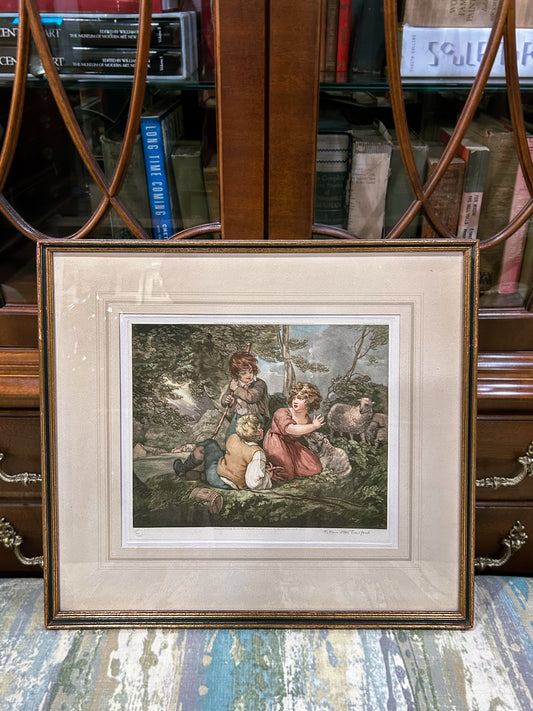 Antique Thomas Hamilton Crawford (1860-1948) Framed Aquatint Print