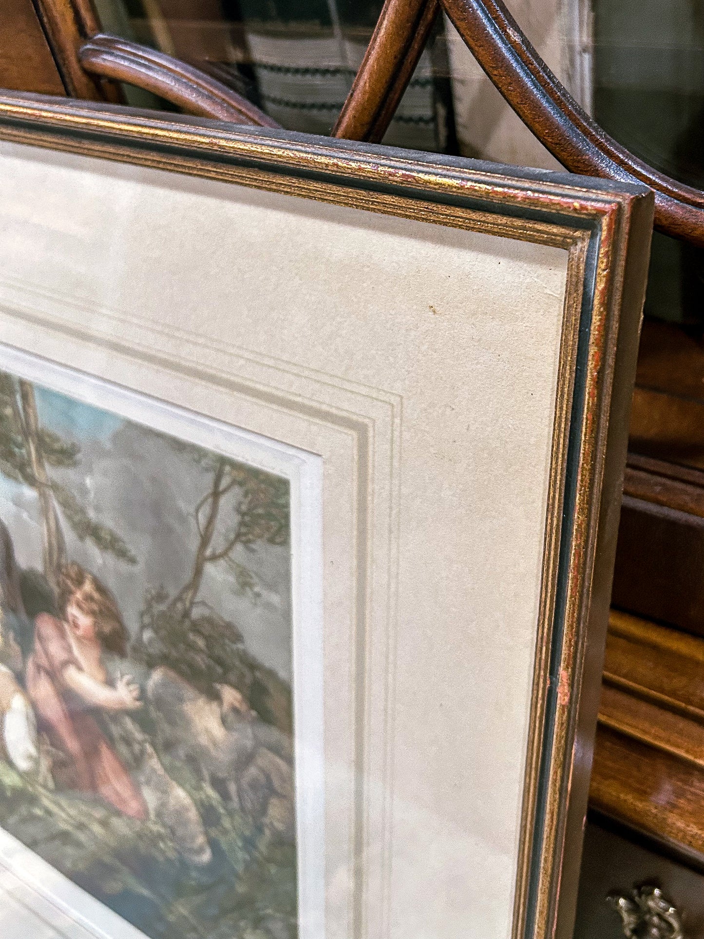 Antique Thomas Hamilton Crawford (1860-1948) Framed Aquatint Print