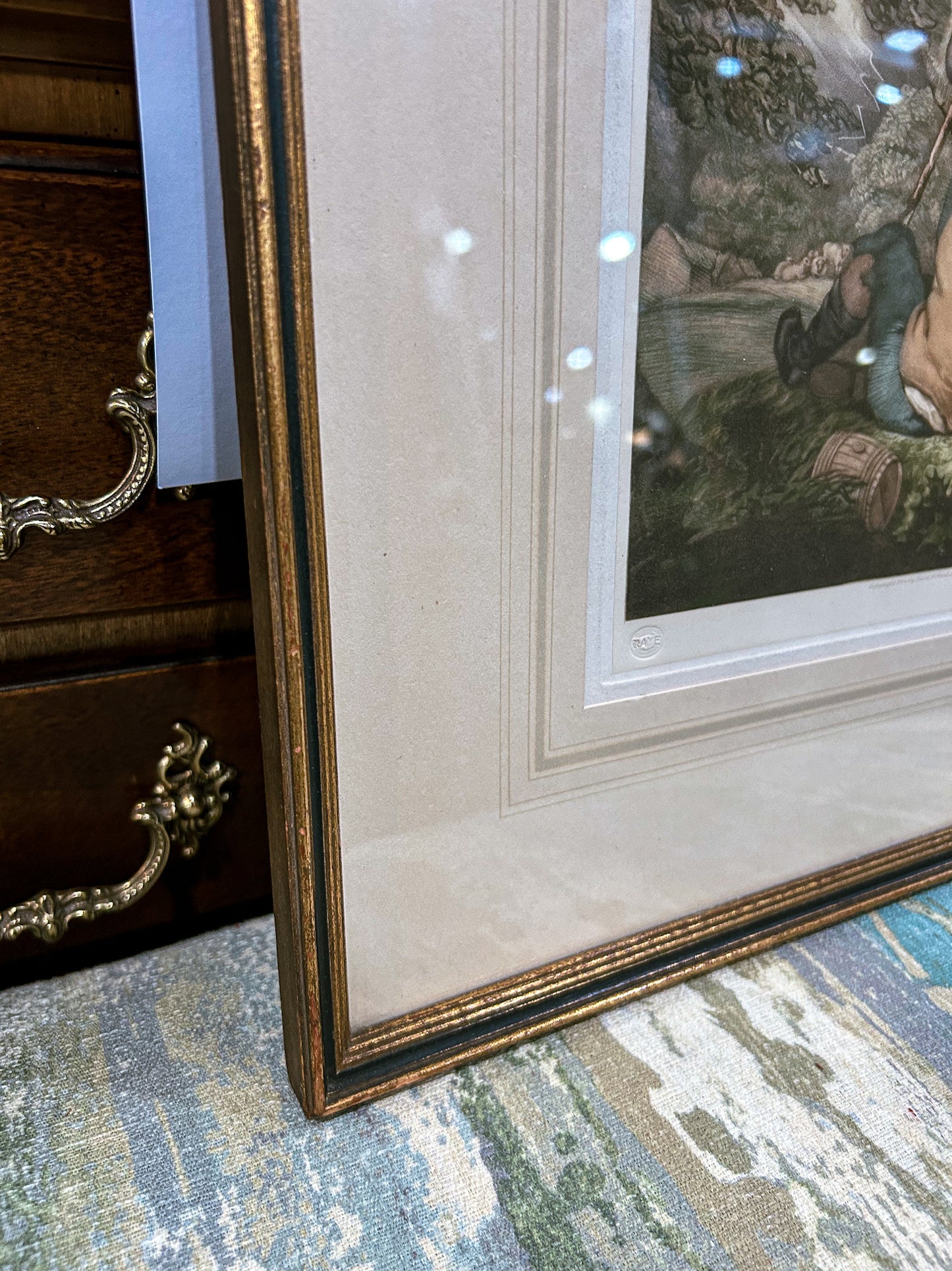 Antique Thomas Hamilton Crawford (1860-1948) Framed Aquatint Print