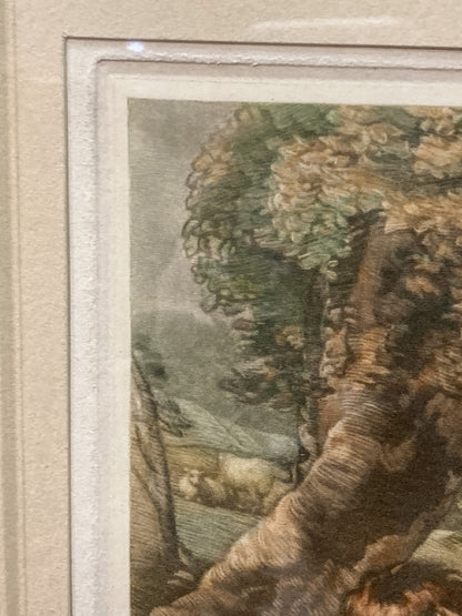 Antique Thomas Hamilton Crawford (1860-1948) Framed Aquatint Print